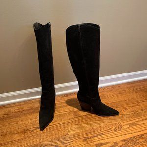 Vince Camuto Oyennda Black Suede Boot size 7.5 M